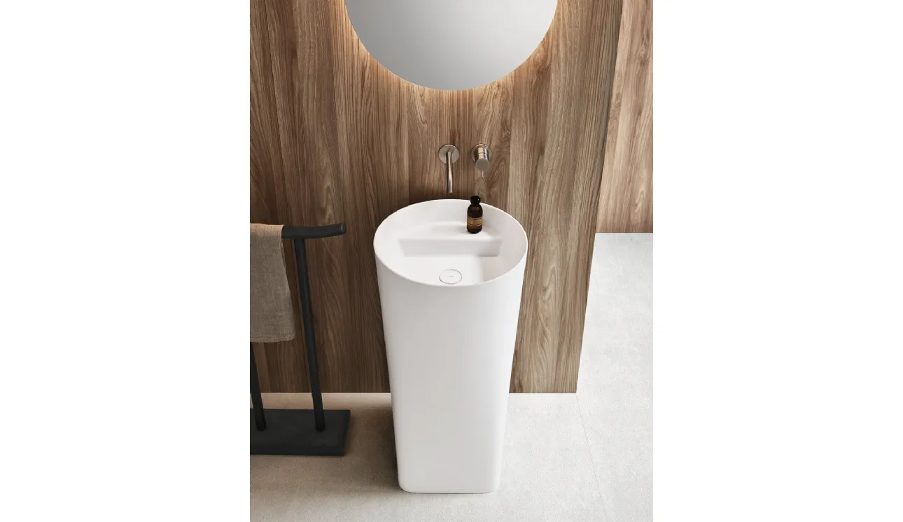 Mobile da Bagno a terra in Cristalplant Azuma 24 06 di Milldue