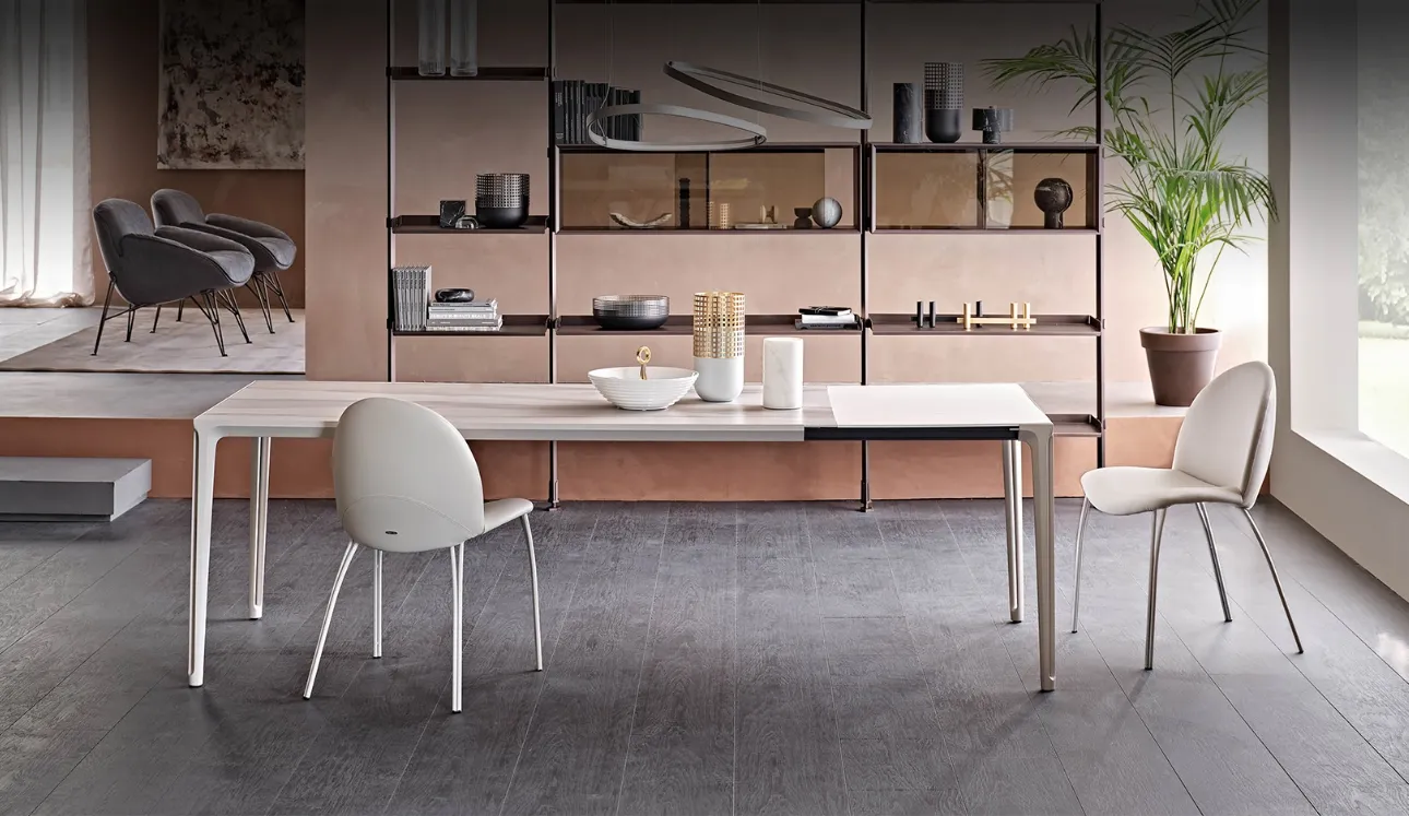 Tavolo allungabile con piano in ceramica Boulevard Keramik Drive di Cattelan Italia