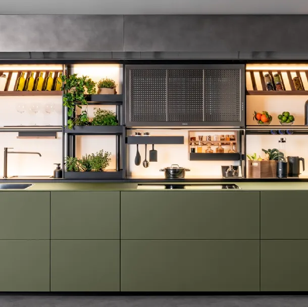 Cucina Design Artematica Vitrum con New Logica di Valcucine