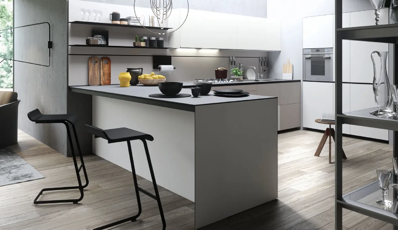 Cucina Design Forma Mentis con anta Angel Skin di Valcucine